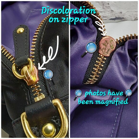 COACH 'GABRIELLE' POCHETTE BAG LEATHER STRAP GOLD CREED - Picture 15 of 16